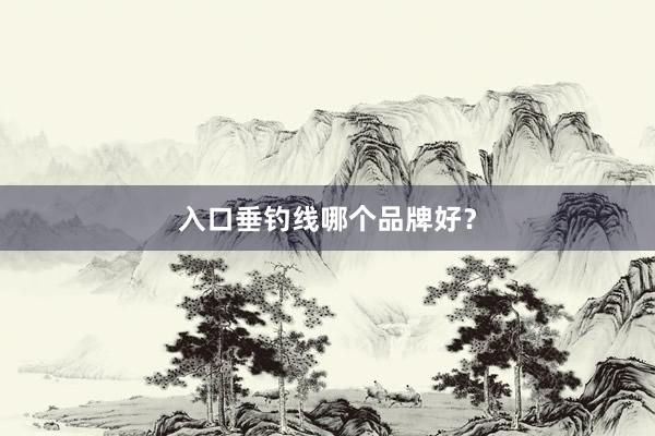 入口垂钓线哪个品牌好？